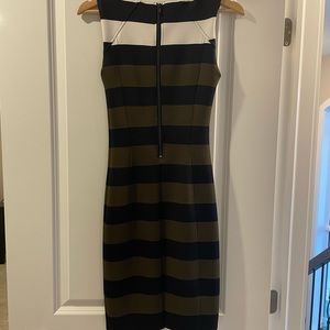 Long Fitted Sleeveless Dress with Zipper Back
